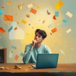 Person organizing finances with simple budgeting system on laptop